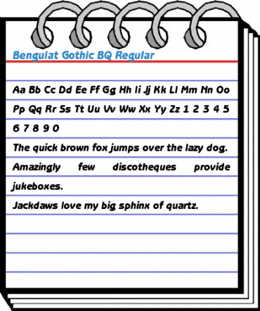 Benguiat Gothic BQ Regular Font