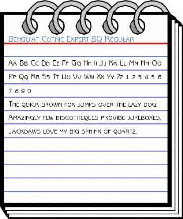 Benguiat Gothic Expert BQ Regular Font