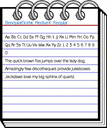 BenguiatGothic MediumC Regular Font