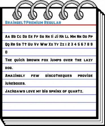 BraingeltPremium Regular Font