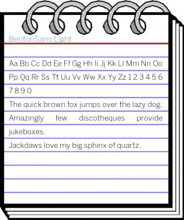 BentonSans Light Font