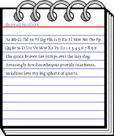 Beowolf SerifR23 Font