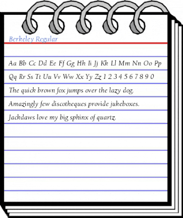 Berkeley Regular Font