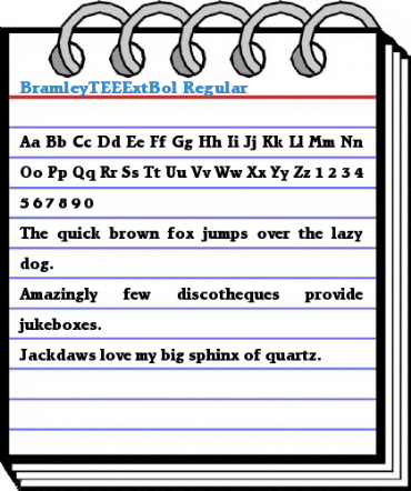 BramleyTEEExtBol Regular Font