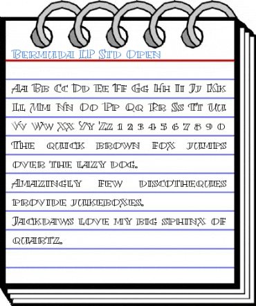 Bermuda LP Std Open Font