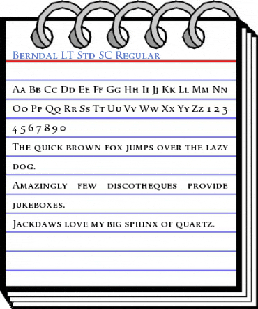 Berndal LT Std SC Regular Font