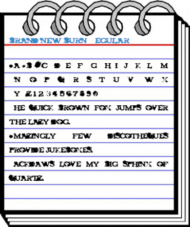 brand new burn Regular Font