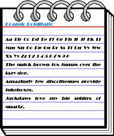 Brando BoldItalic Font