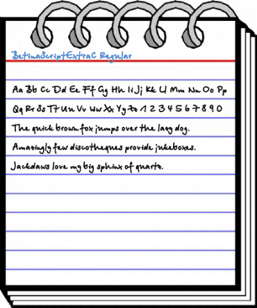 BetinaScriptExtraC Regular Font