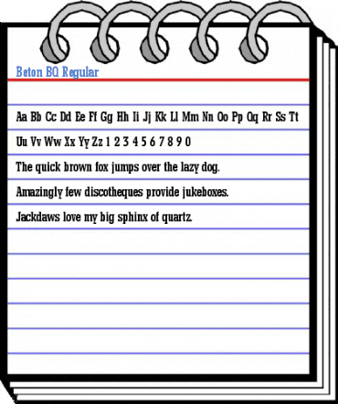 Beton BQ Regular Font