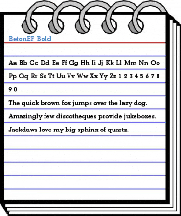 BetonEF Bold Font