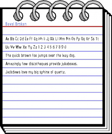 Bevel Broken Font