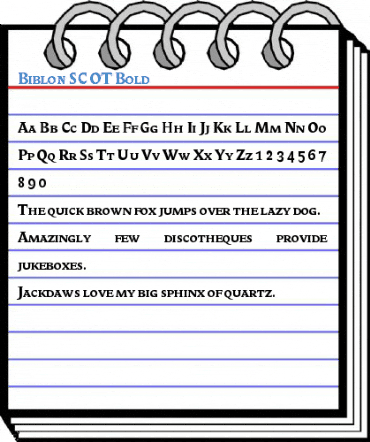 Biblon SC OT Bold Font
