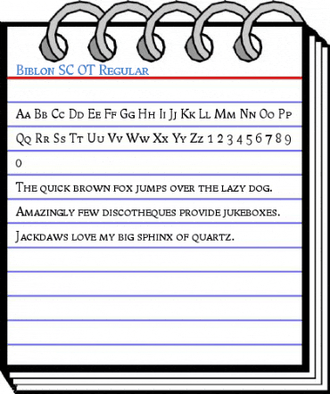 Biblon SC OT Regular Font