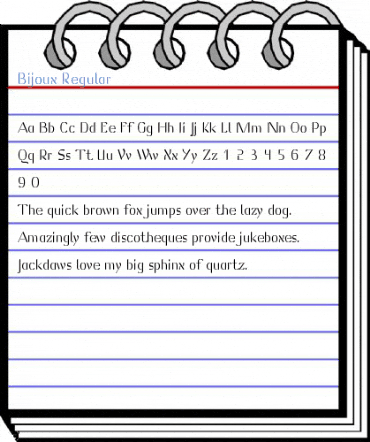 Bijoux Regular Font