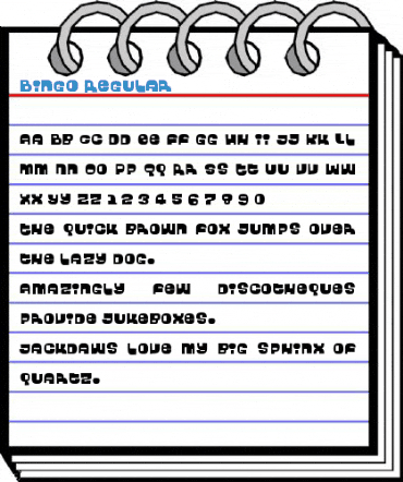 Bingo Regular Font
