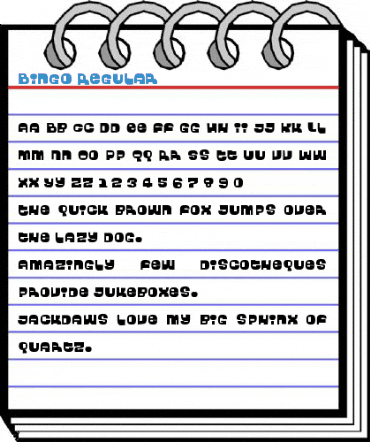 Bingo Regular Font