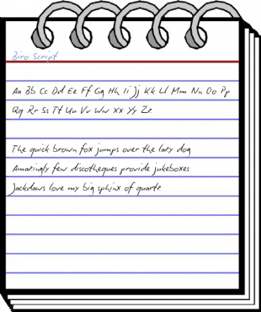 Biro Script Font