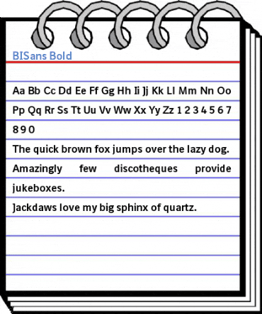 BISans Bold Font