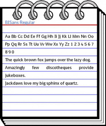 BISans Regular Font