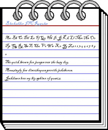Blackadder ITC Regular Font