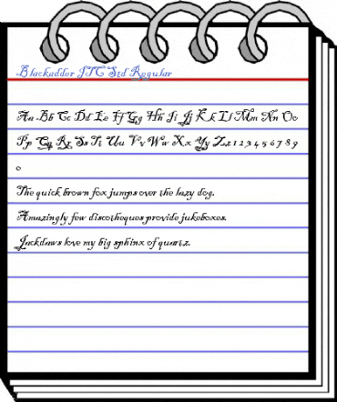 Blackadder ITC Std Regular Font