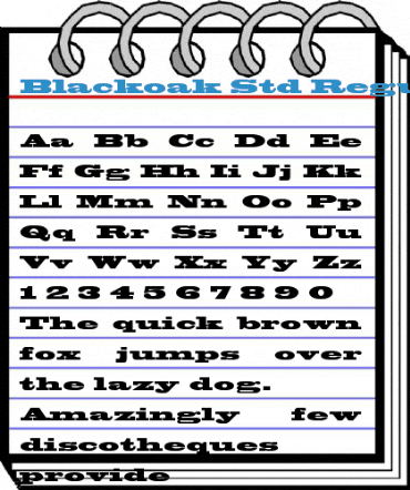 Blackoak Std Regular Font