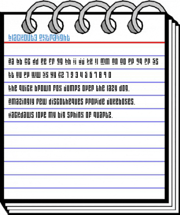 Blackout3 ExtraLight Font