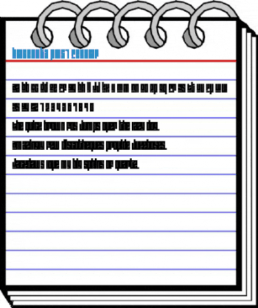 Blackout3 plus1 Regular Font
