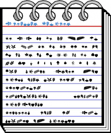 Blaetter Regular Font
