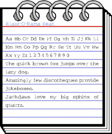 Blast-O-Rama Beat Font