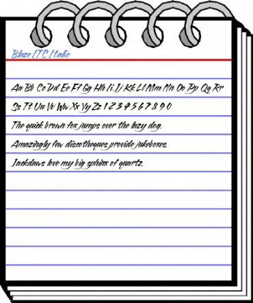 Blaze ITC Italic Font