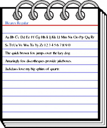 Blearex Regular Font