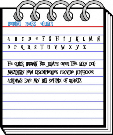 Bleeding Freaks Regular Font