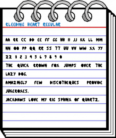 Bleeding Heart Regular Font