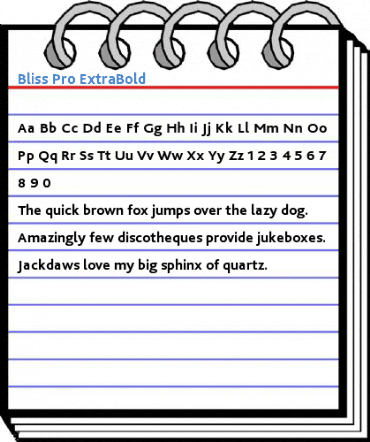 Bliss Pro ExtraBold Font