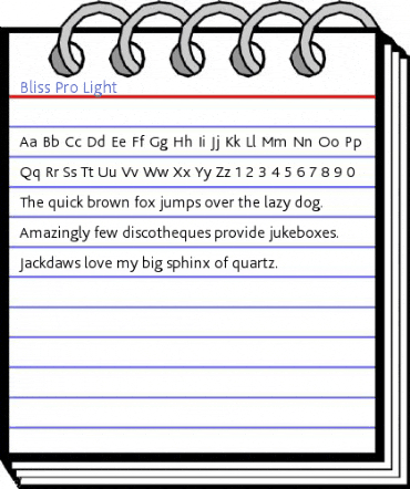 Bliss Pro Light Font