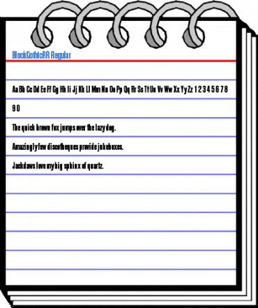 BlockGothicRR Regular Font