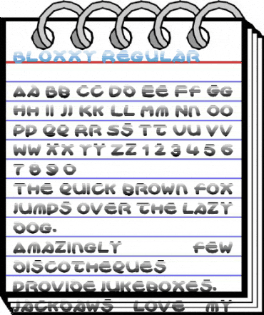 Bloxxy Regular Font