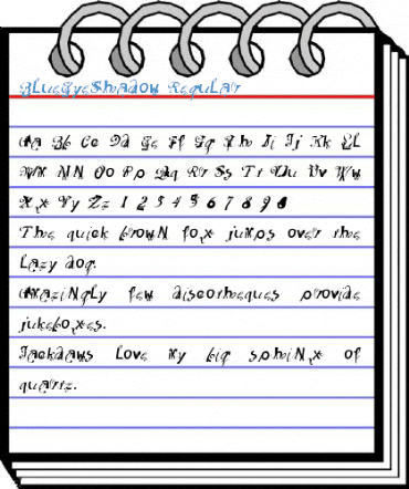 BlueEyeShadow Regular Font