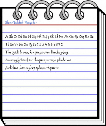 Blue Goblet Regular Font