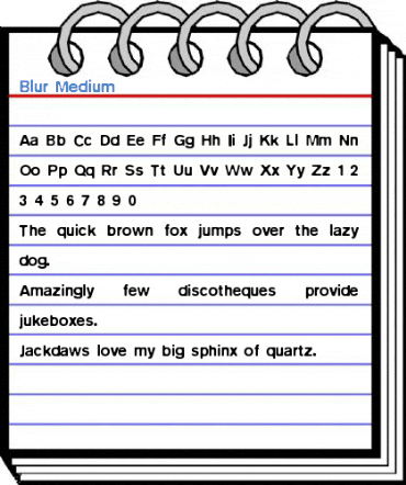 Blur Medium Font