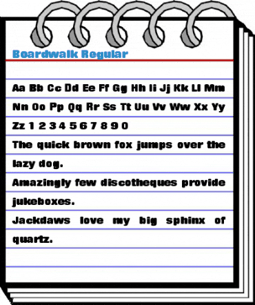 Boardwalk Regular Font
