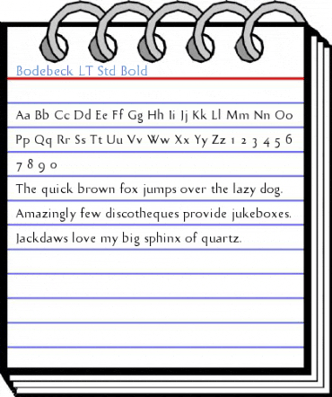 Bodebeck LT Std Bold Font