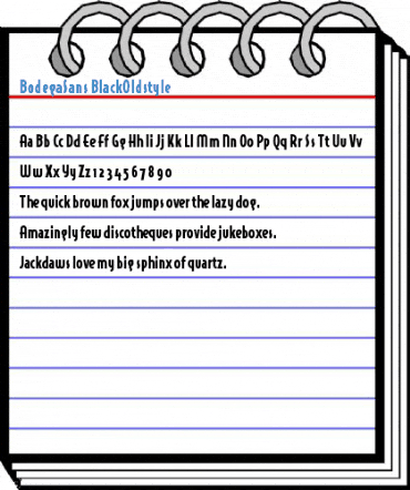 BodegaSans BlackOldstyle Font