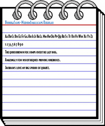BodegaSans-MediumSmallcaps Regular Font