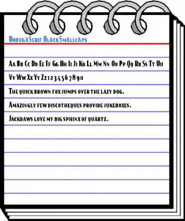 BodegaSerif BlackSmallcaps Font