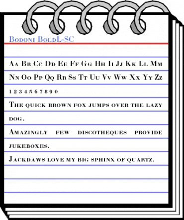 Bodoni BoldL-SC Font