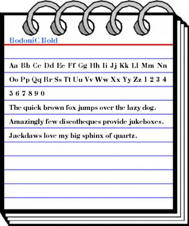 BodoniC Bold Font
