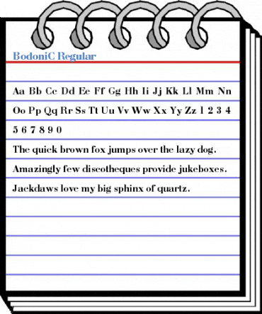 BodoniC Regular Font